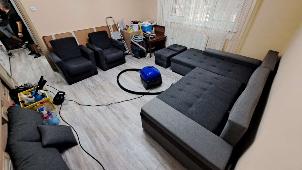 inainte si dupa spalare cu aburi igienizare fotolii canapele tapiterie